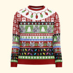 Christmas & Your Cat - Personalized Photo Ugly Sweater