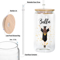 Class Of 2024 - Personalized Clear Glass Can