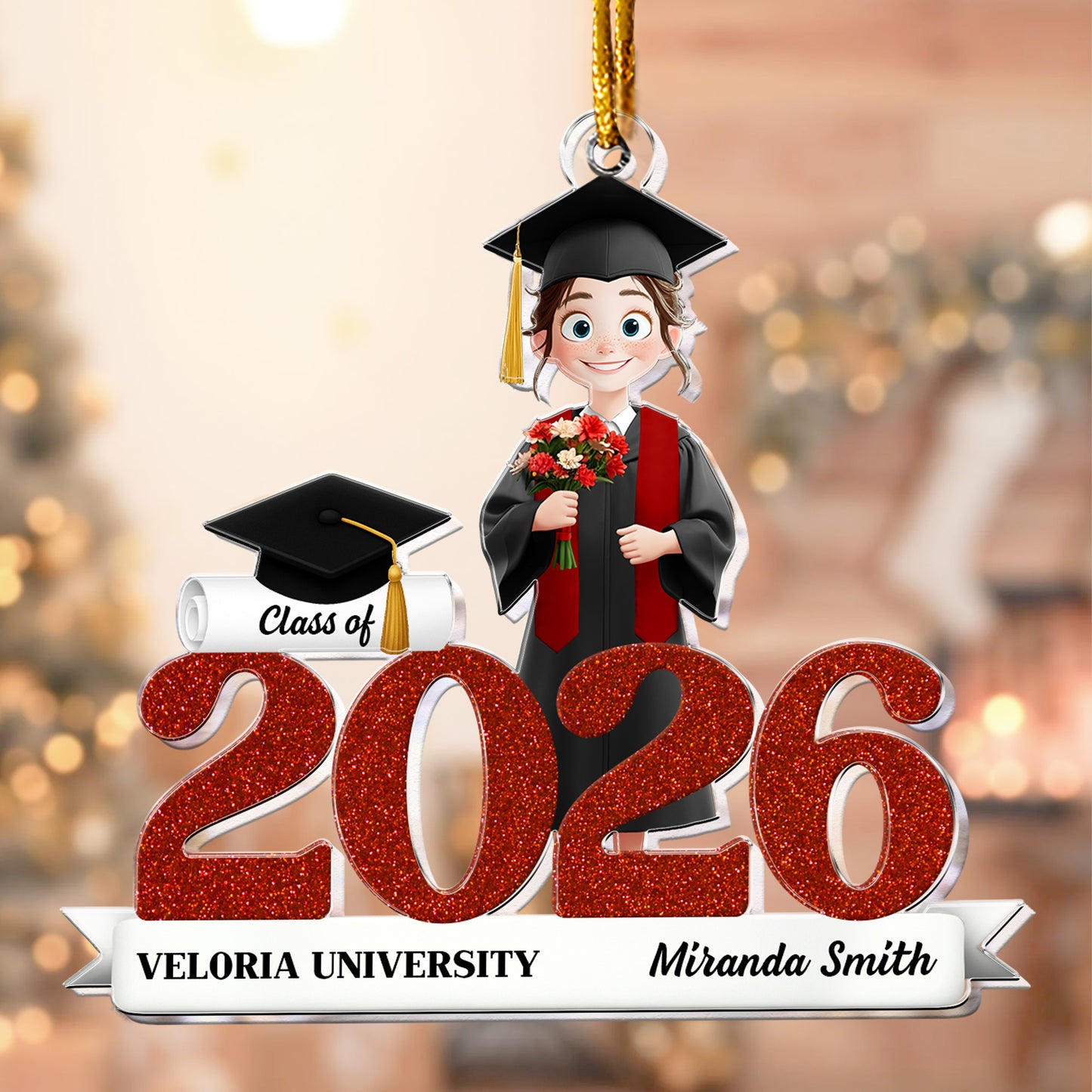 Class Of 2025 2026 Graduation - Senior, Graduate Gift - Personalized Acrylic Ornament