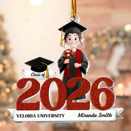 Class Of 2025 2026 Graduation - Senior, Graduate Gift - Personalized Acrylic Ornament