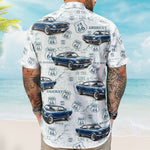 Classic Car Summer Vibes - Personalized Hawaiian Shirt