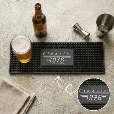 Classic Limited Edition - Custom Birth Year, For Men, Husband, Dad, Grandpa - Personalized Bar Mat