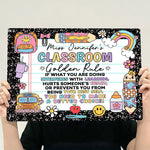 Classroom Golden Rule - Personalized Metal Sign