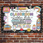 Classroom Golden Rule - Personalized Metal Sign