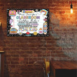 Classroom Golden Rule - Personalized Metal Sign