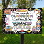 Classroom Golden Rule - Personalized Metal Sign