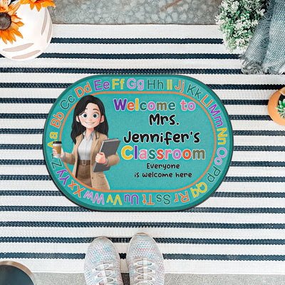 Classroom Everyone Is Welcome Back To School - Personalized Doormat