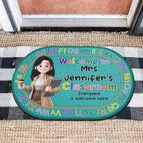 Classroom-Everyone-Is-Welcome-Back-To-School-Personalized-Doormat-2