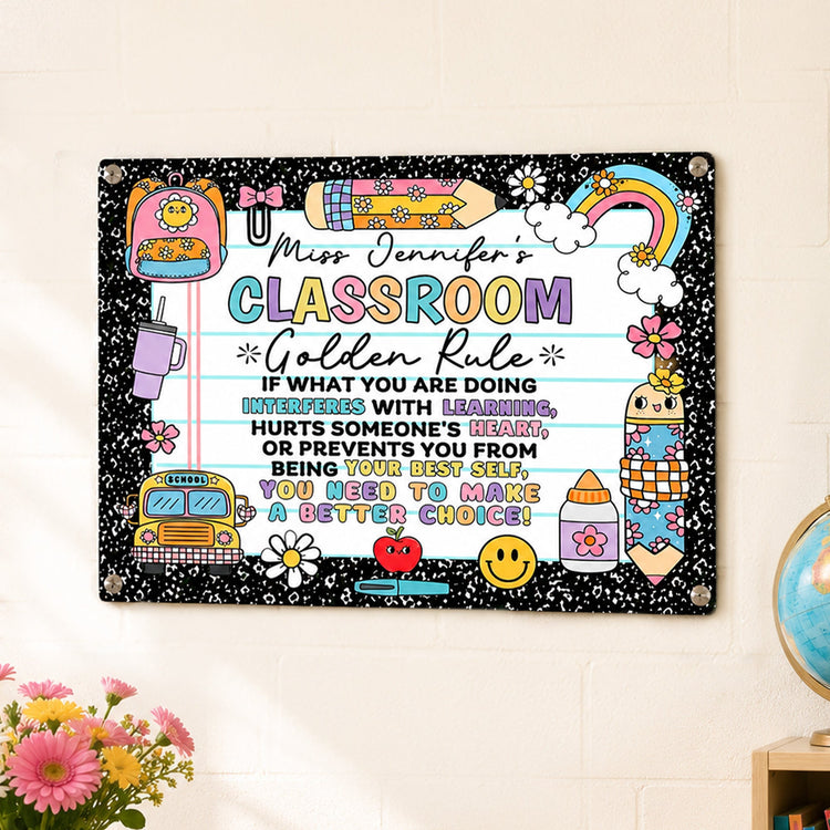 Classroom_Golden_Rule_Personalized_Metal_Sign_1