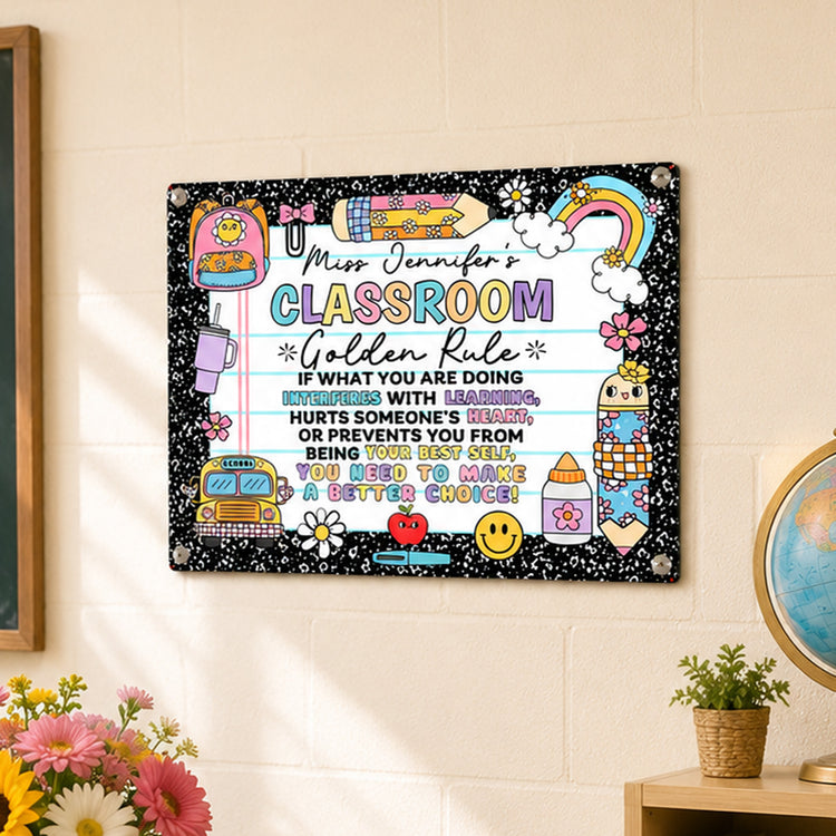 Classroom-Golden-Rule--Personalized-Metal-Sign-2
