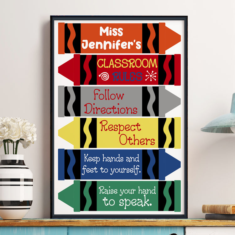 Classroom-Rules-Crayon-Style-Personalized-Poster-1