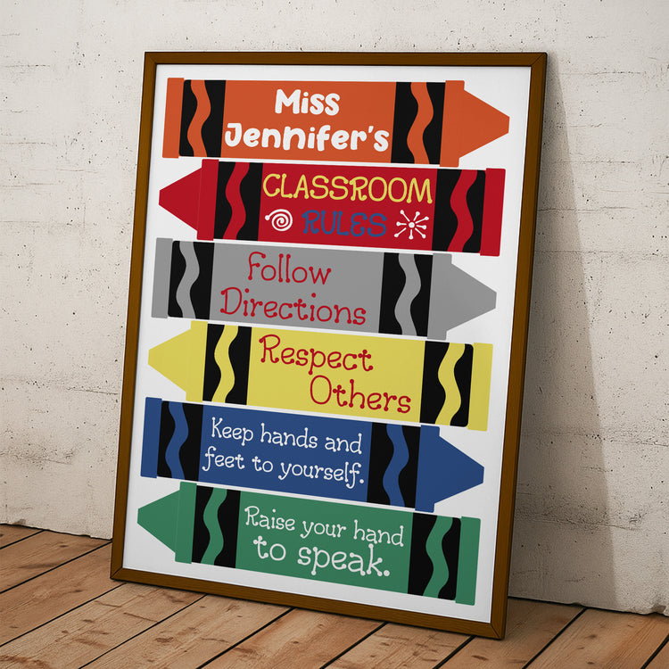 Classroom-Rules-Crayon-Style-Personalized-Poster-4