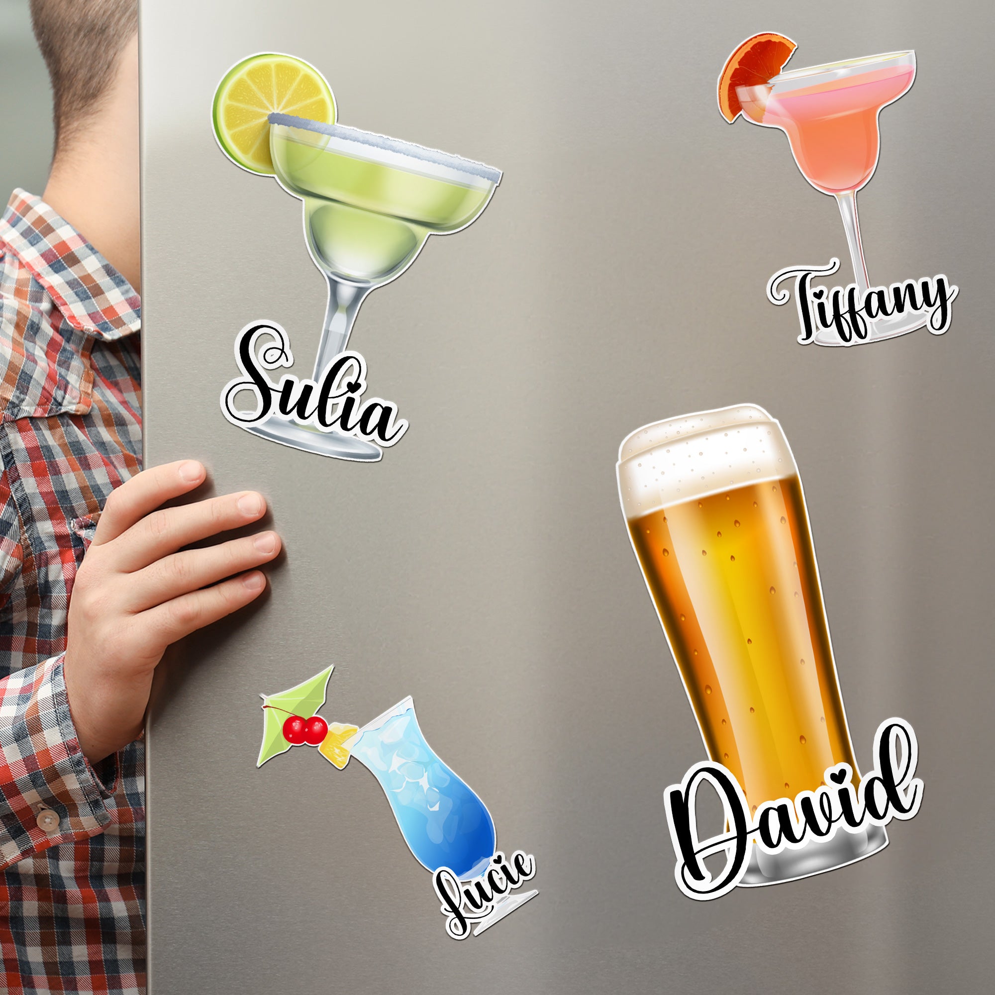 Cocktail-&-Tropical-Drink-Cruise-Door-Signs-Stateroom-Decor-Cruising-Family-Vacation,-Girls-Trip-Personalized-Magnet-3