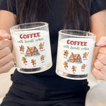 Coffee With Favorite Cookies - Personalized Glass Mug