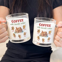 Coffee With Favorite Cookies - Personalized Glass Mug