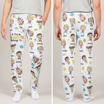 Color This Grandma Grandpa Belongs - Personalized Lounge Pants With Pockets