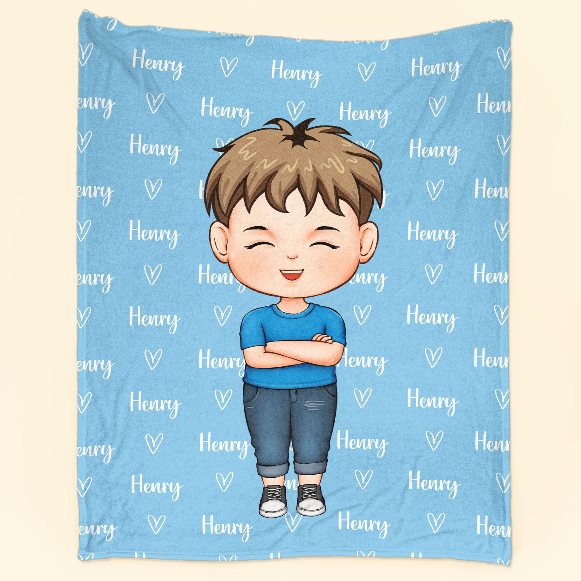 Colorful Lovely Lettering - Personalized Blanket