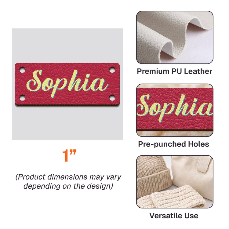 Colorful-Name,-Stitch-On-Label-Gift-For-Craft-Women,-Girl-Personalized-Leather-Buttons-4