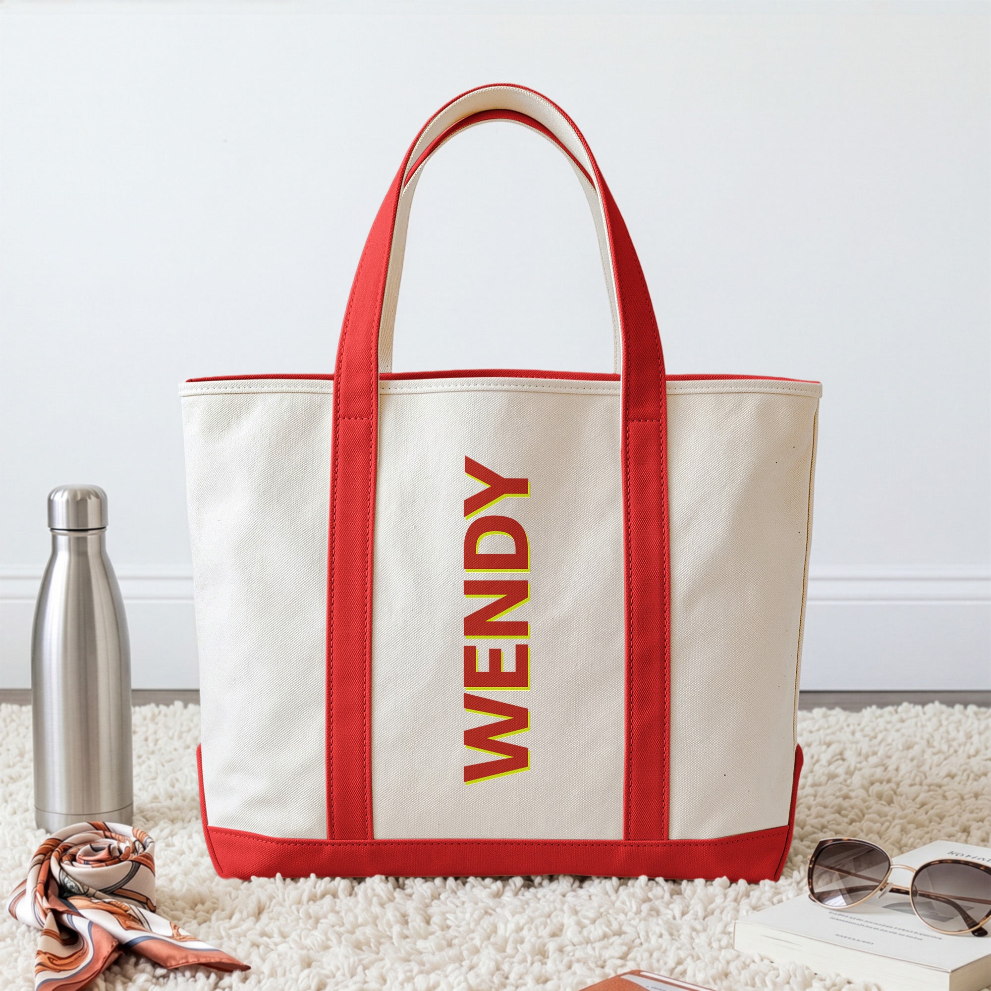 Colorful-Shadow-Name-Summer-Vibe-Personalized-Tote-Bag-2