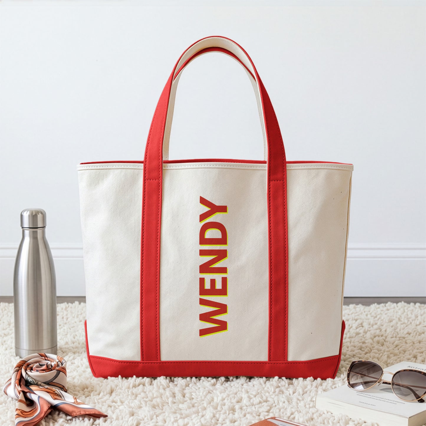 Colorful-Shadow-Name-Summer-Vibe-Personalized-Tote-Bag-2