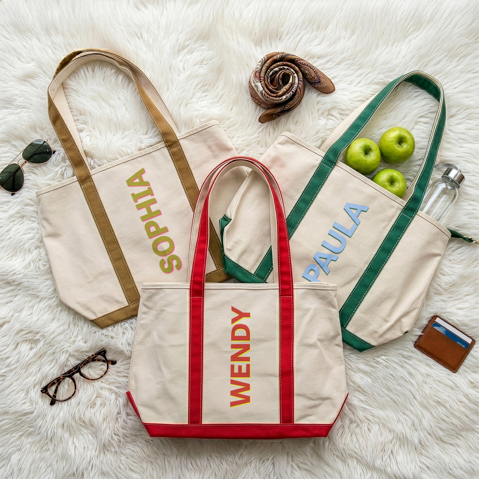 Colorful-Shadow-Name-Summer-Vibe-Personalized-Tote-Bag-4