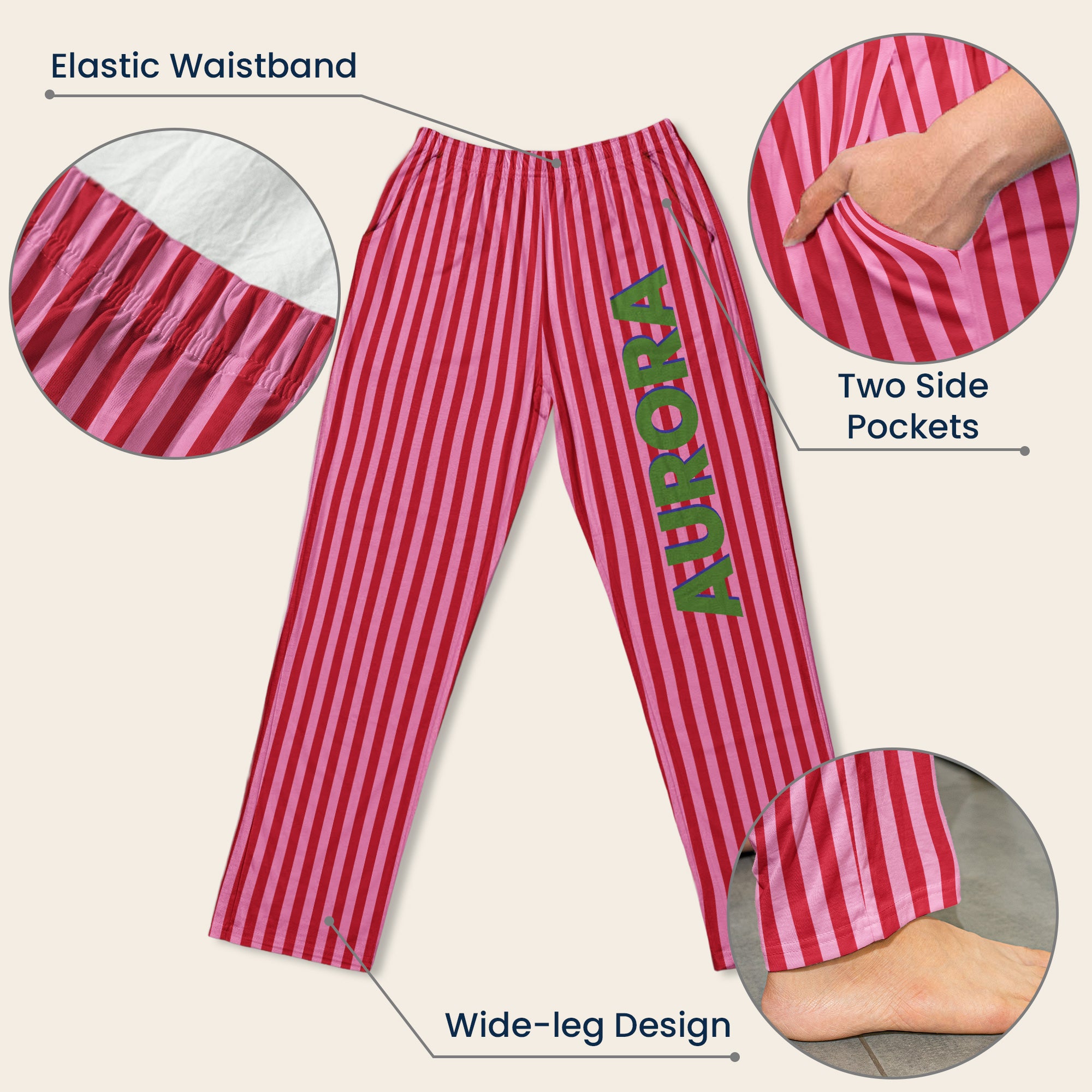 Colorful-Stripe-With-Name-Personalized-Lounge-Pants-5