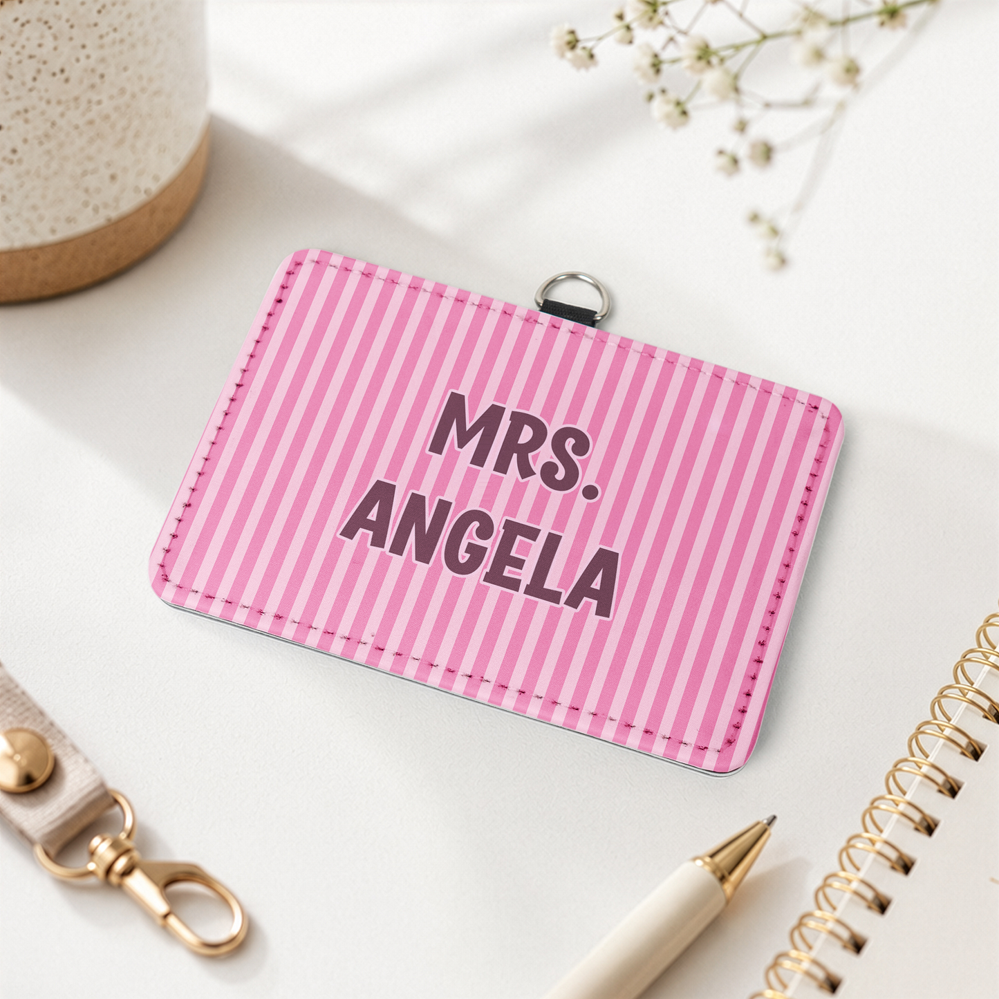 Colorful-Stripes-Gift-For-Teacher-Coworker-Friend-Personalized-Badge-Holder-4