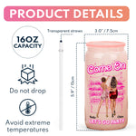 Come On Let's Go Party - Personalized Shimmer Glass Can