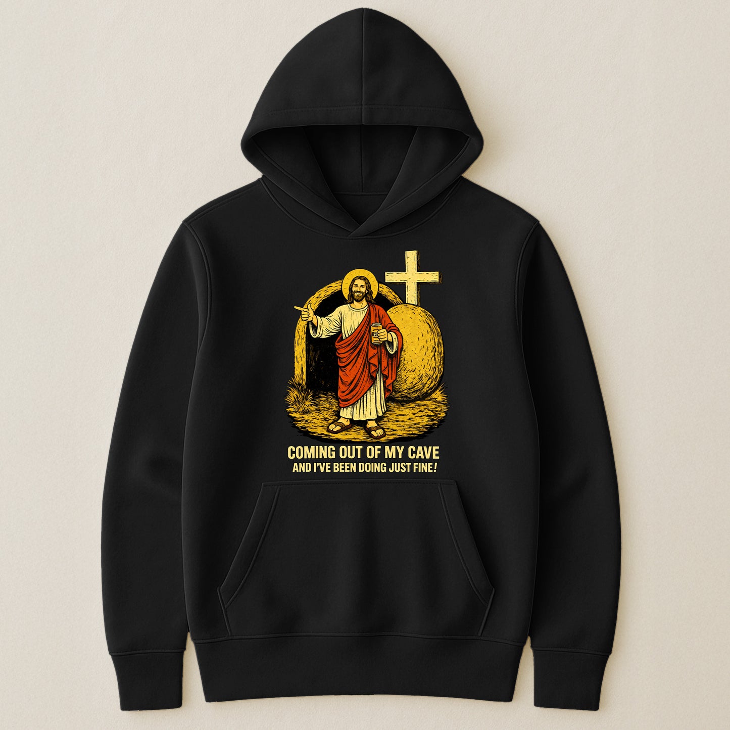 Coming-Out-Of-My-Cave-Funny-Jesus-Easter-Meme-Personalized-Shirt-6