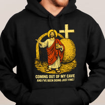 Coming-Out-Of-My-Cave-Funny-Jesus-Easter-Meme-Personalized-Shirt-7