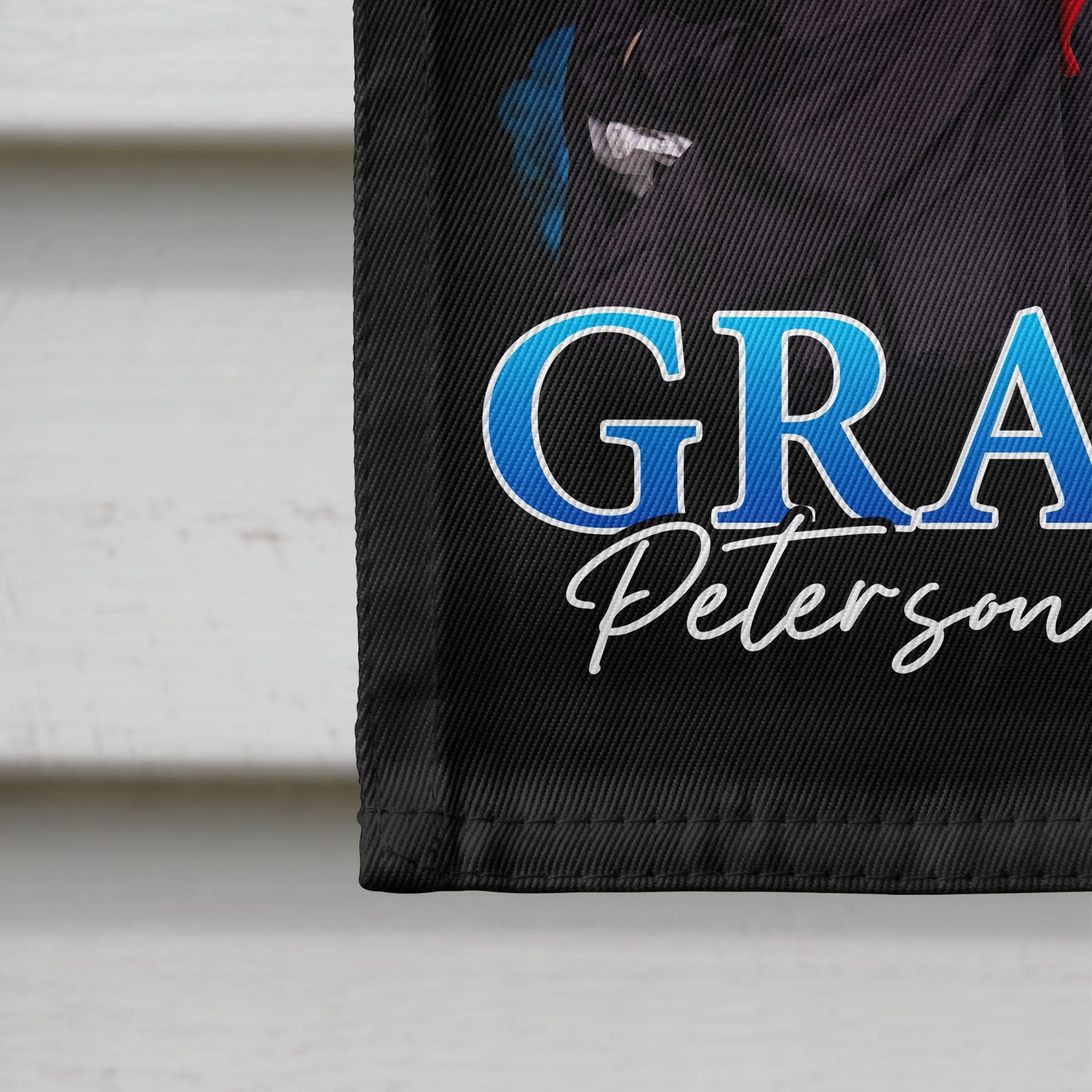 Congrats Graduate - Personalized Photo Flag