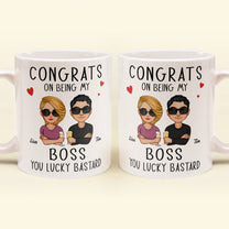 Congrats On Being My Boss - Personalized Mug