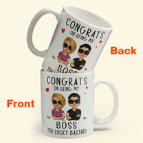 Congrats On Being My Boss - Personalized Mug