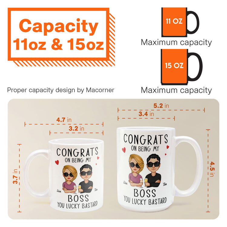 Congrats On Being My Boss - Personalized Mug