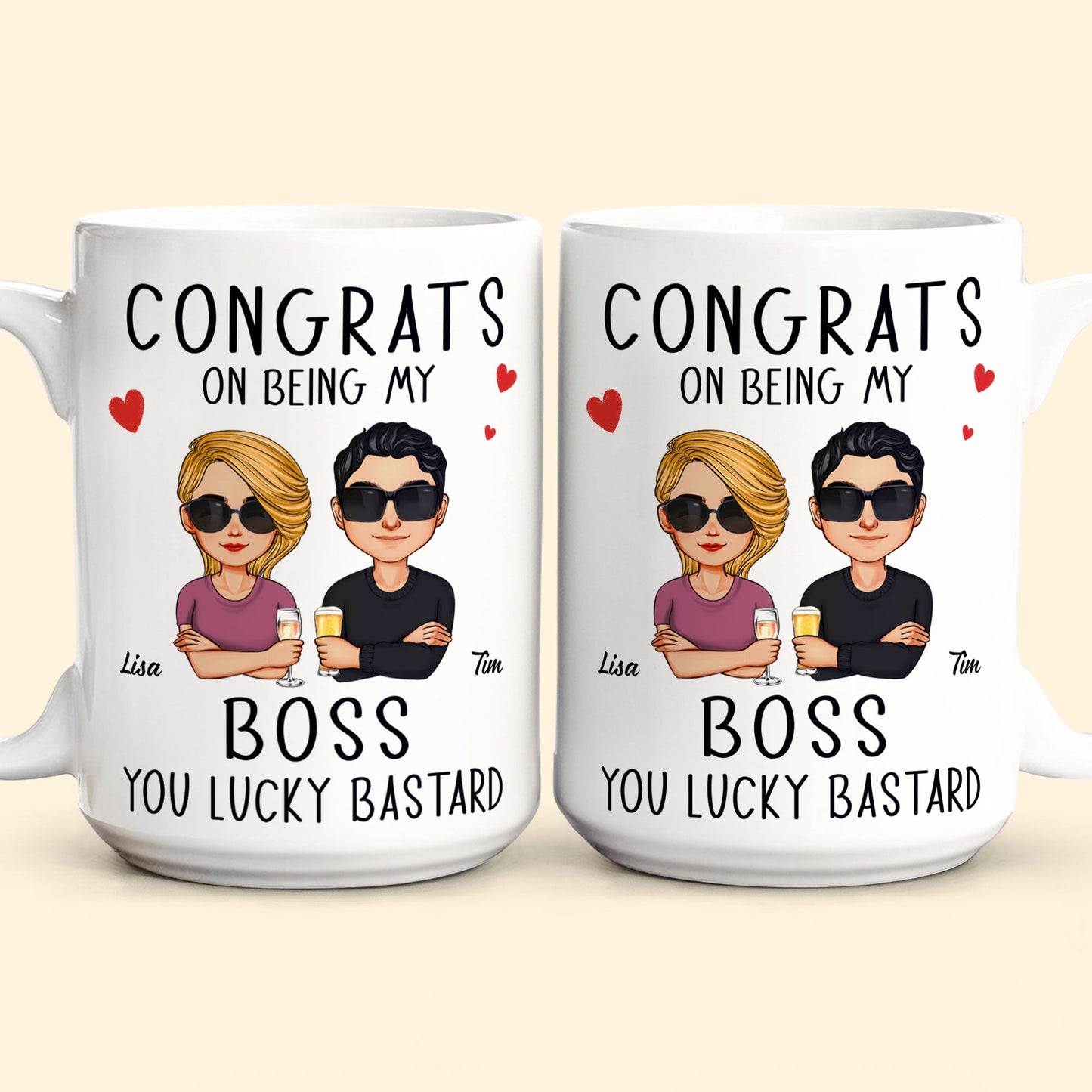 Congrats On Being My Boss - Personalized Mug