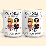 Congrats On Being My Boss - Personalized Mug