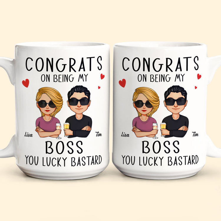 Congrats On Being My Boss - Personalized Mug