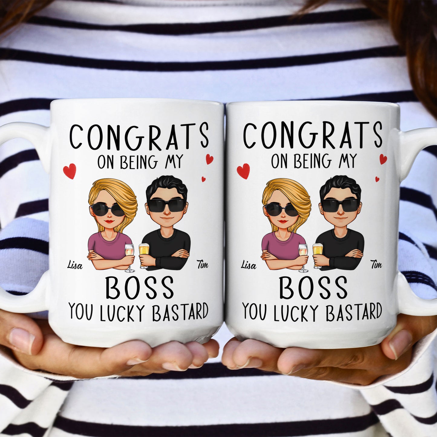 Congrats On Being My Boss - Personalized Mug