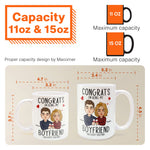 Congrats On Being My Boyfriend - Personalized Mug