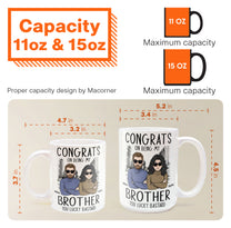 Congrats On Being My Brother - Personalized Mug - Ver 2
