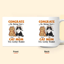 Congrats On Being My Cat Mom - Personalized Mug