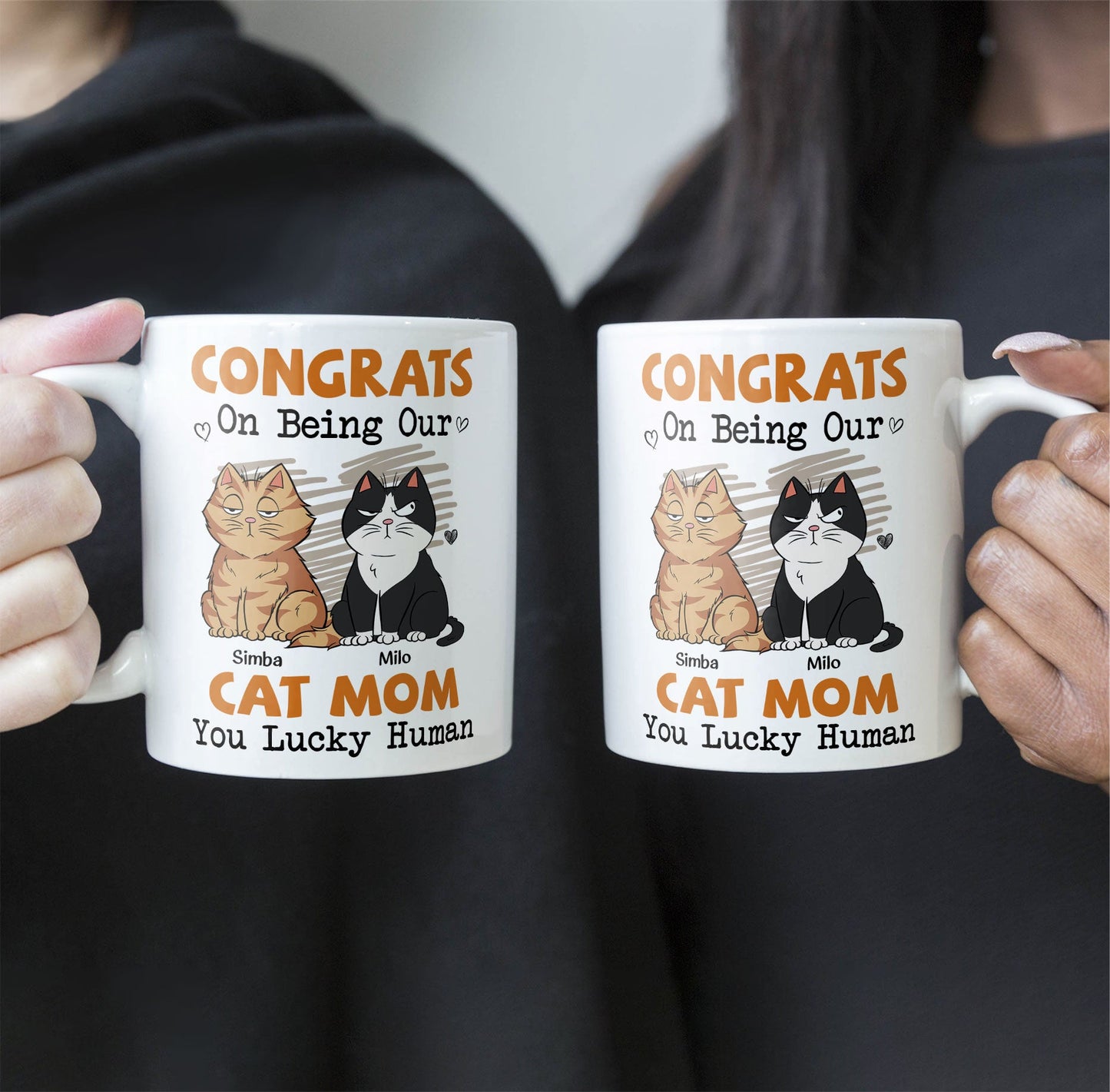 Congrats On Being My Cat Mom - Personalized Mug