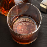 Congrats On Being My Daddy 1st Father's Day - Personalized Engraved Whiskey Glass