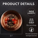 Congrats On Being My Daddy 1st Father's Day - Personalized Engraved Whiskey Glass