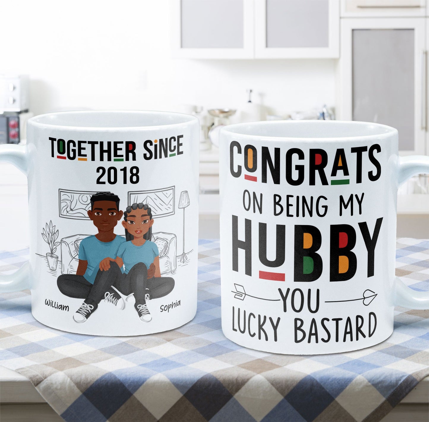 Congrats On Being My Hubby - Personalized Mug