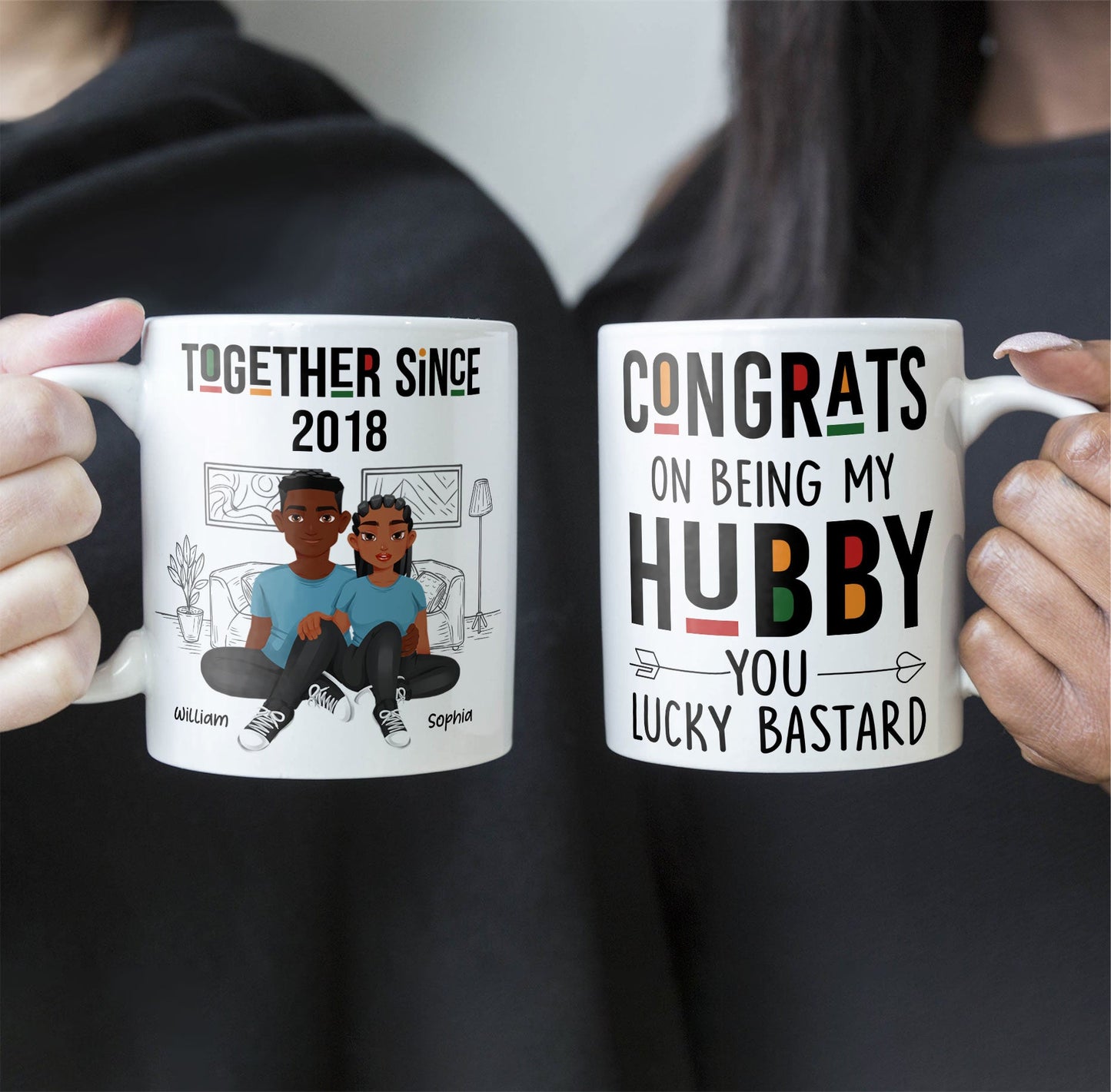 Congrats On Being My Hubby - Personalized Mug