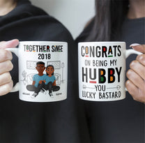 Congrats On Being My Hubby - Personalized Mug