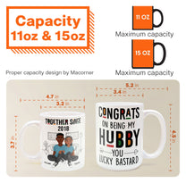 Congrats On Being My Hubby - Personalized Mug