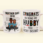Congrats On Being My Hubby - Personalized Mug
