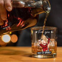 Congrats On Being My Husband - Gifts For Husband, Bf - Personalized Whiskey Glass